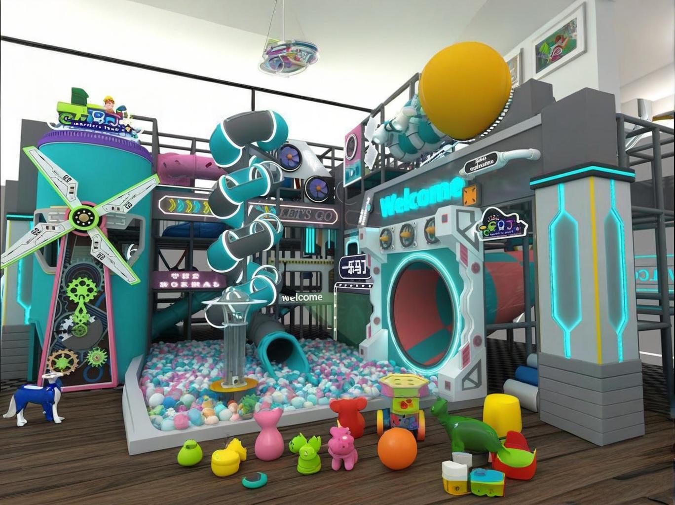 IP授权淘气堡：儿童乐园的